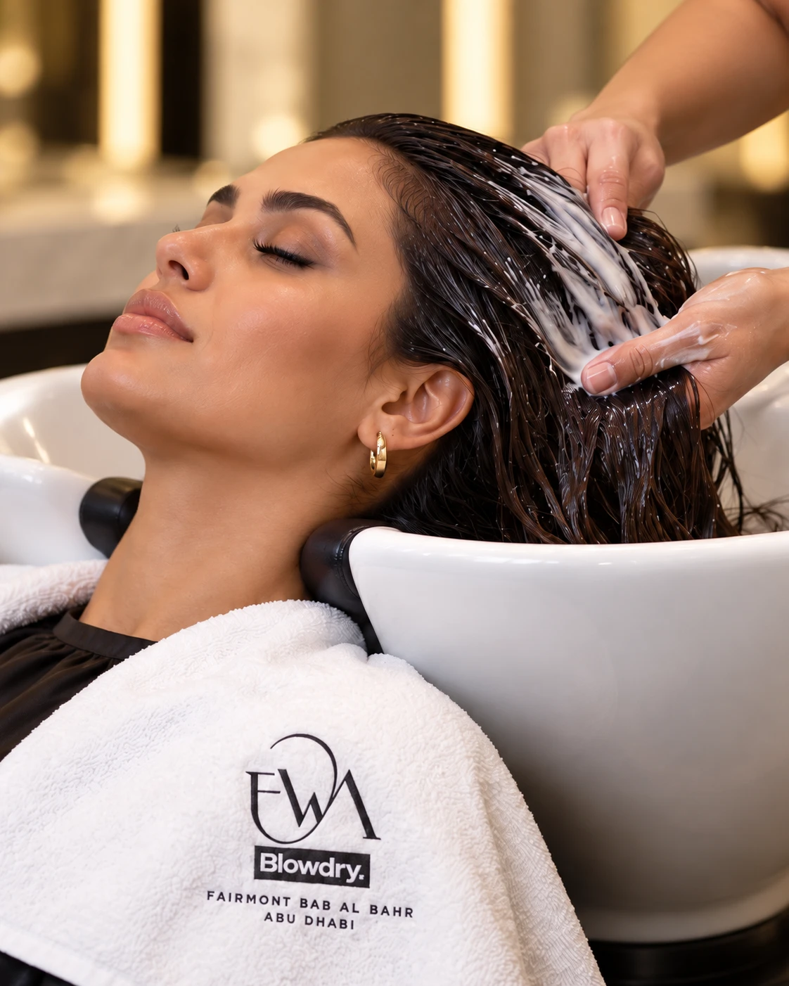 Hair treatment at EWA Blowdry